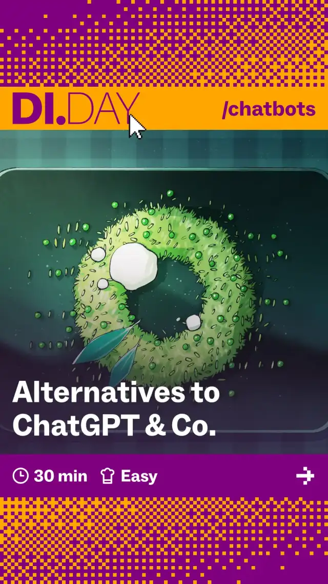 Alternatives to ChatGPT & Co., 30 min, Easy